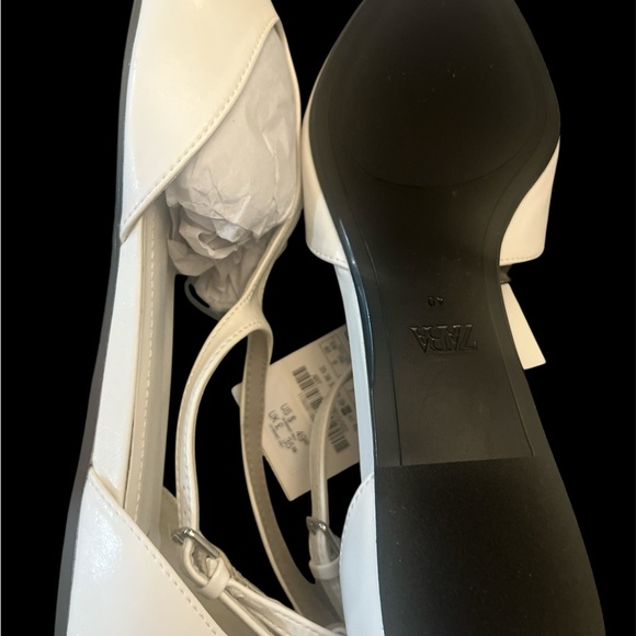 Zara Elegant White Heel sandals - Picture 3 of 4